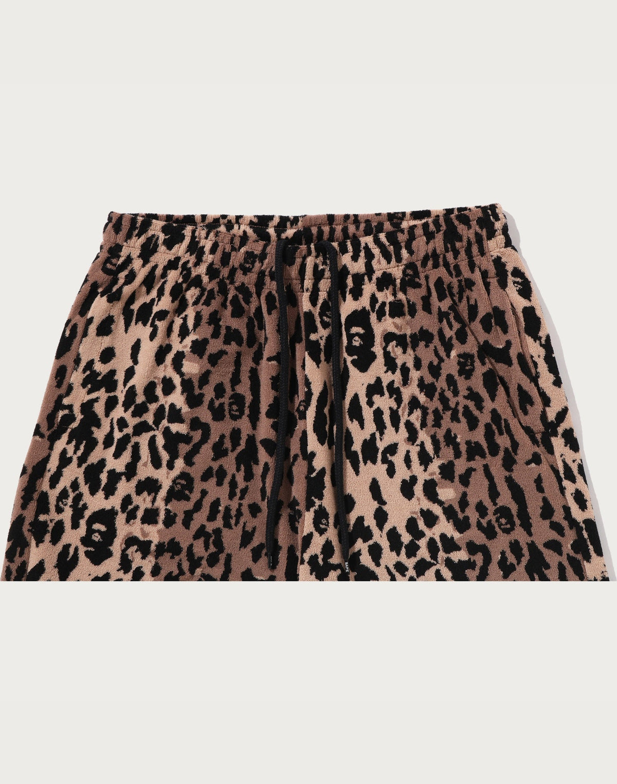 BAPE BY KAZUKI KURAISHI LEOPARD JACQUARD SHORTS MENS