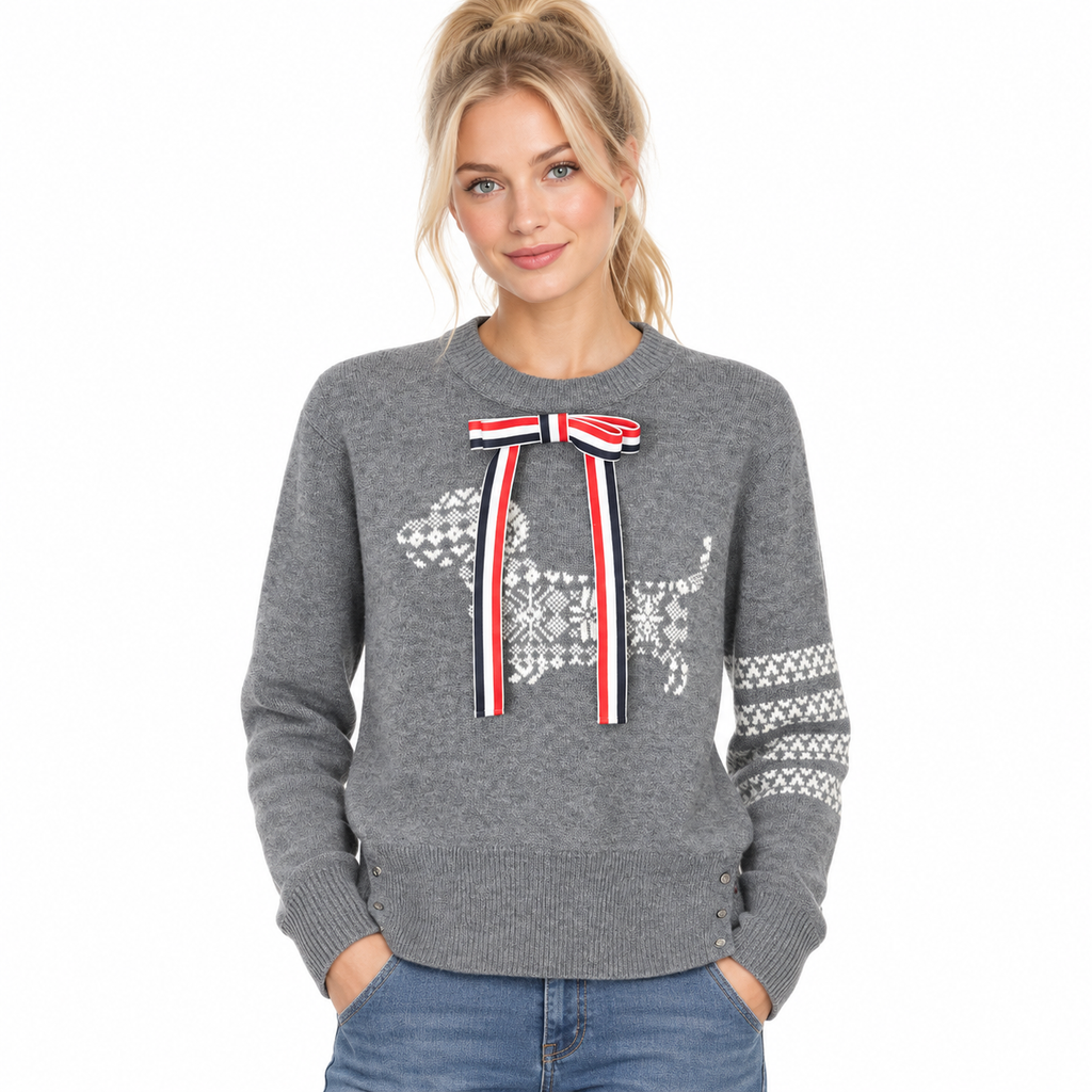 Snowflake Dog Knitted Sweater