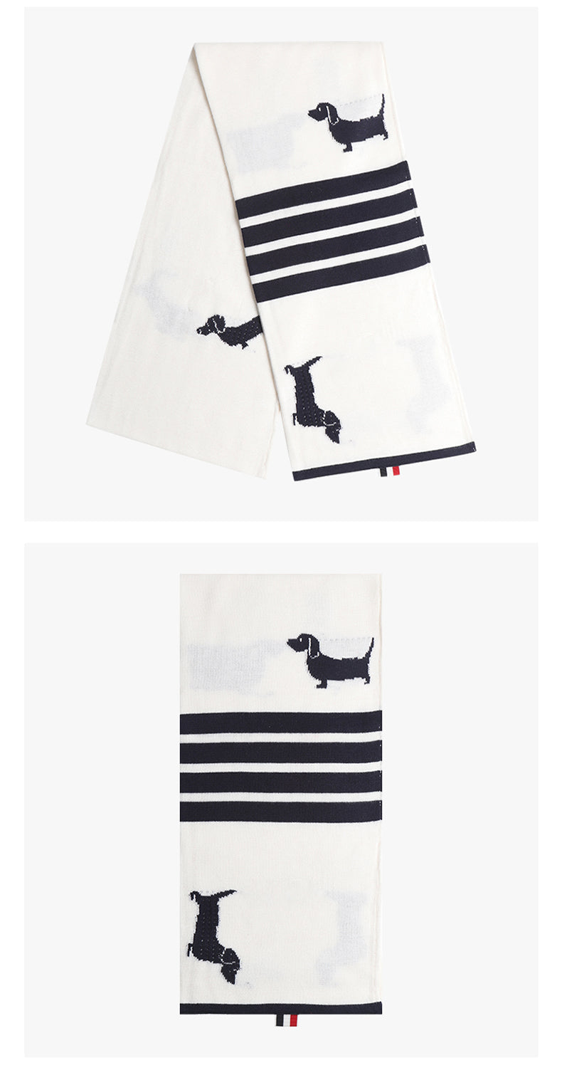 Unisex Puppy Wool Scarf