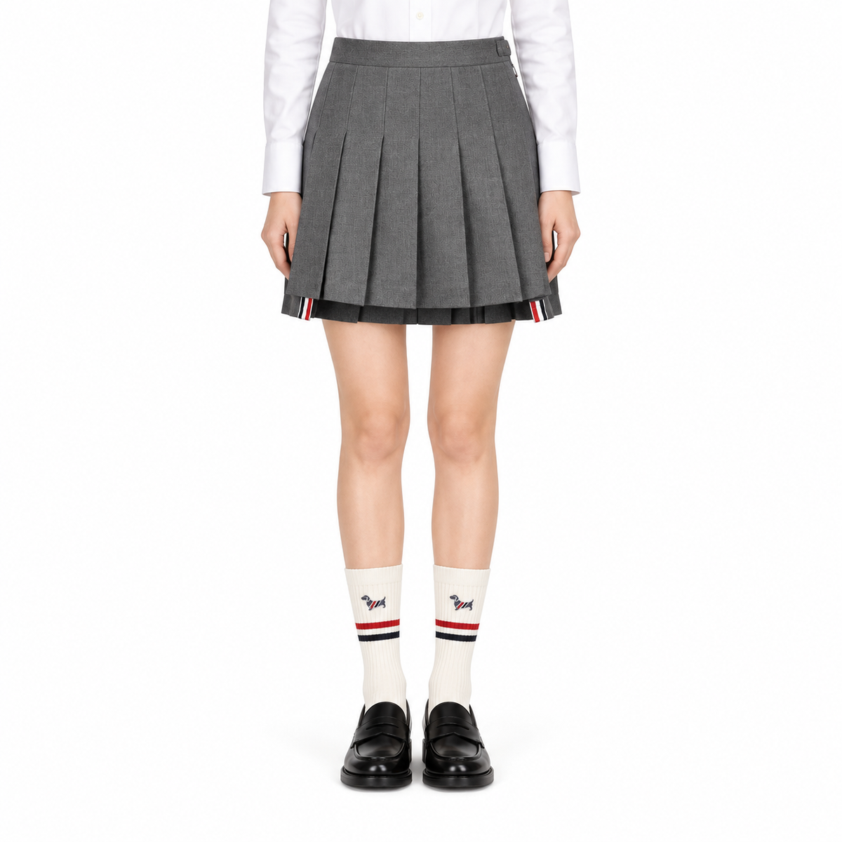 Women's Layered Pleated Mini Skirt | Thom Browne
