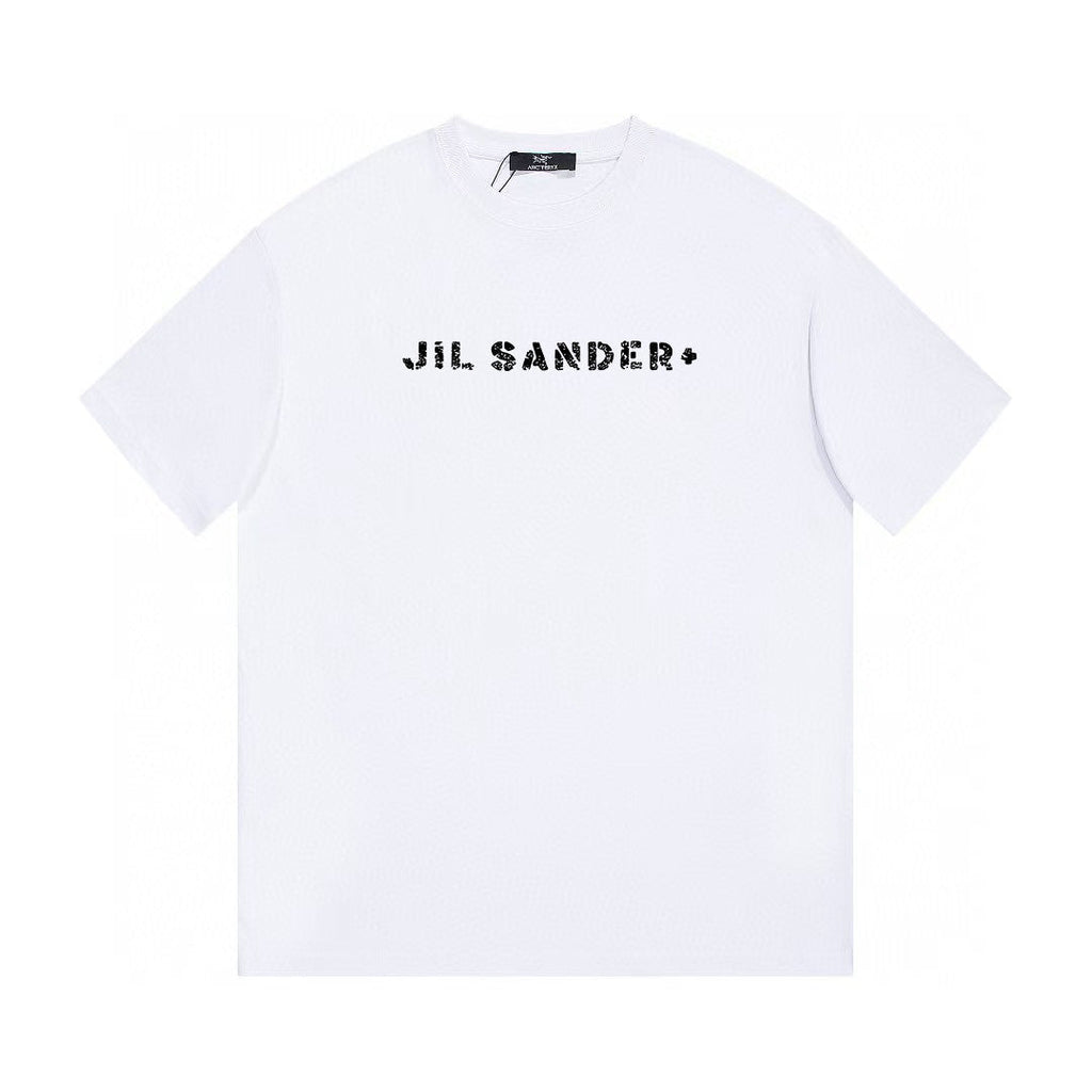 Jil Sander Distressed Logo Unisex Short‑Sleeve T‑Shirt