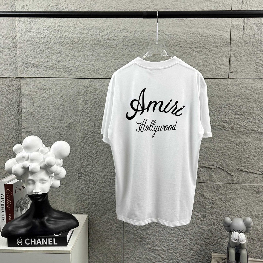 AMIRI Hollywood Script Logo Crew-Neck Short-Sleeve T-Shirt