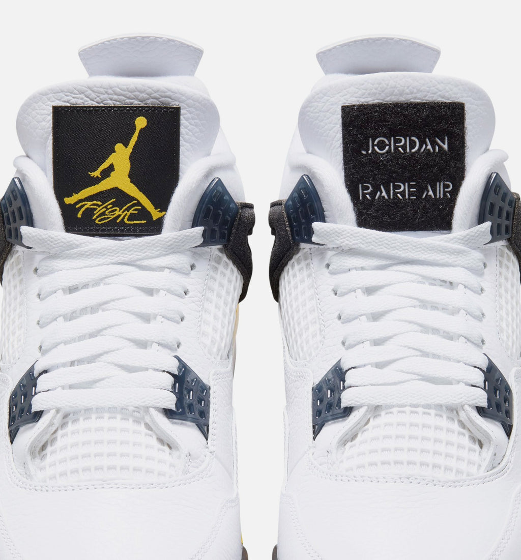Air Jordan 4 Retro Rare Air Tour Yellow | Men's Lifestyle Shoe | White/Dark Stucco/Black/Tour Yellow