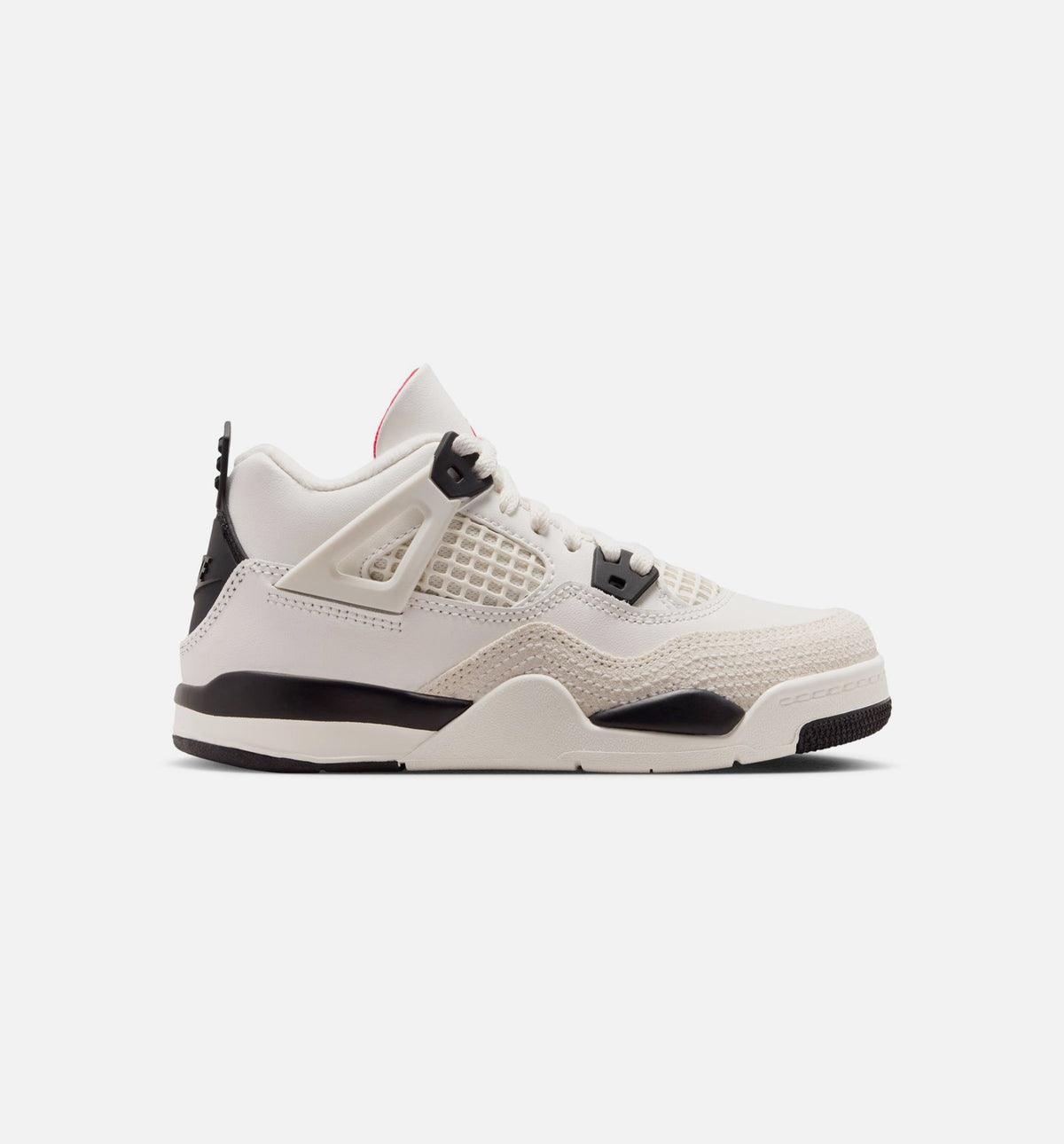Air Jordan 4 Retro Flight Club | Preschool Lifestyle Shoe | Sail/Black/University Red