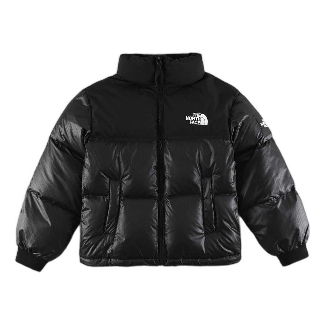 The North Face Nuptse Cropped Puffer Jacket – Black | 700-Fill Goose Down