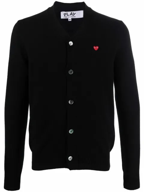 Comme Des Garçons Play fine-knit wool cardigan