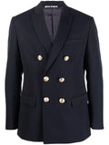 Palm Angels palm-embroidered double-breasted blazer