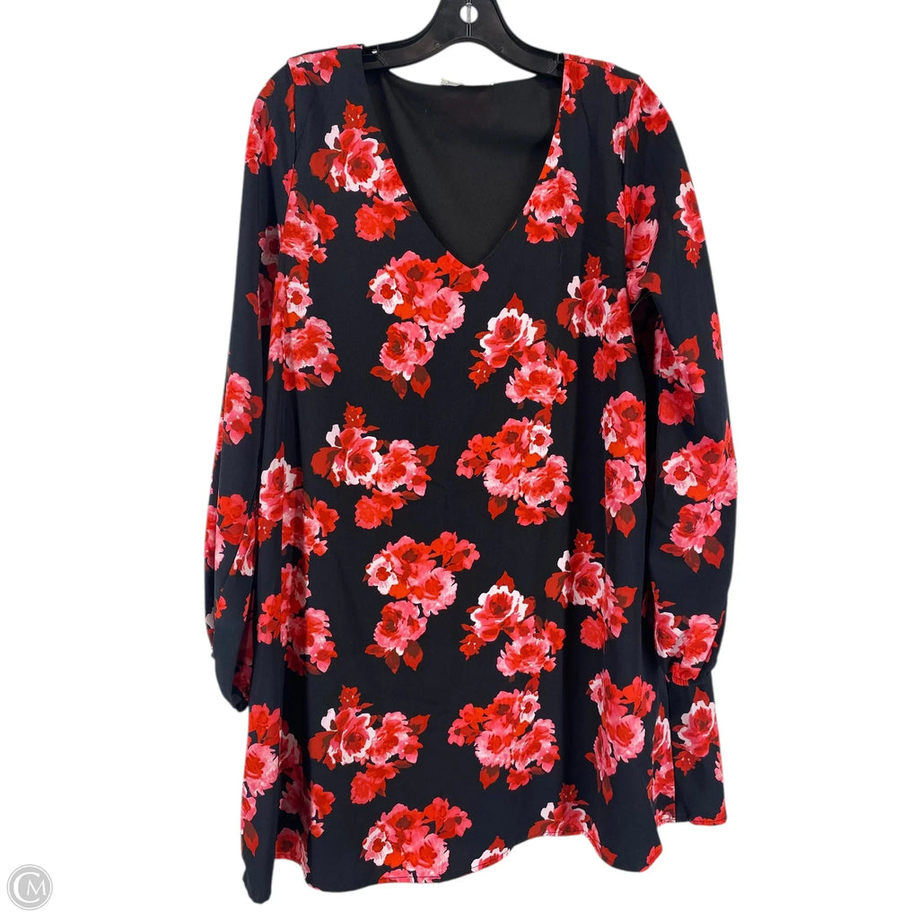 Dress Party Short By Peach Love Cream California In Black & Red, Size: L