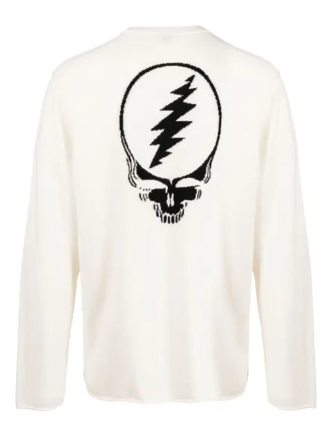 James Perse Grateful Dead intarsia knit cashmere jumper