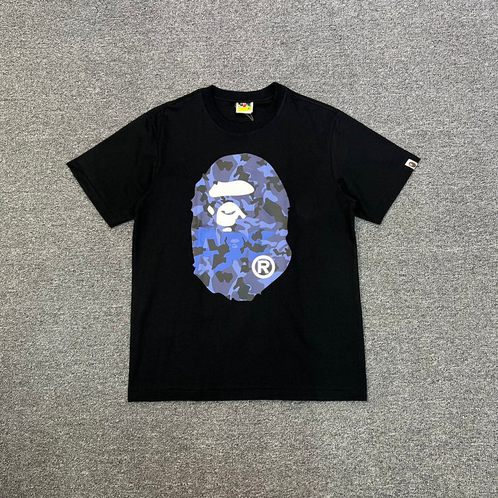 BAPE Desert Camo + Blue Camo Ape Head Double-Sided Print Tee Oversized Unisex T-Shirt — 4 Colourways