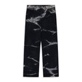 Black Marble Coated Baggy Fit Jeans
