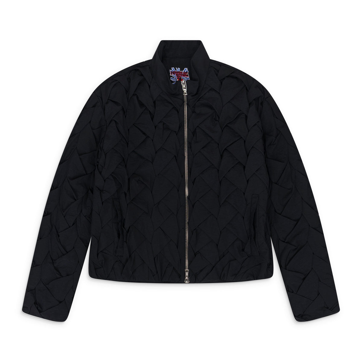 Black Woven Nylon Jacket