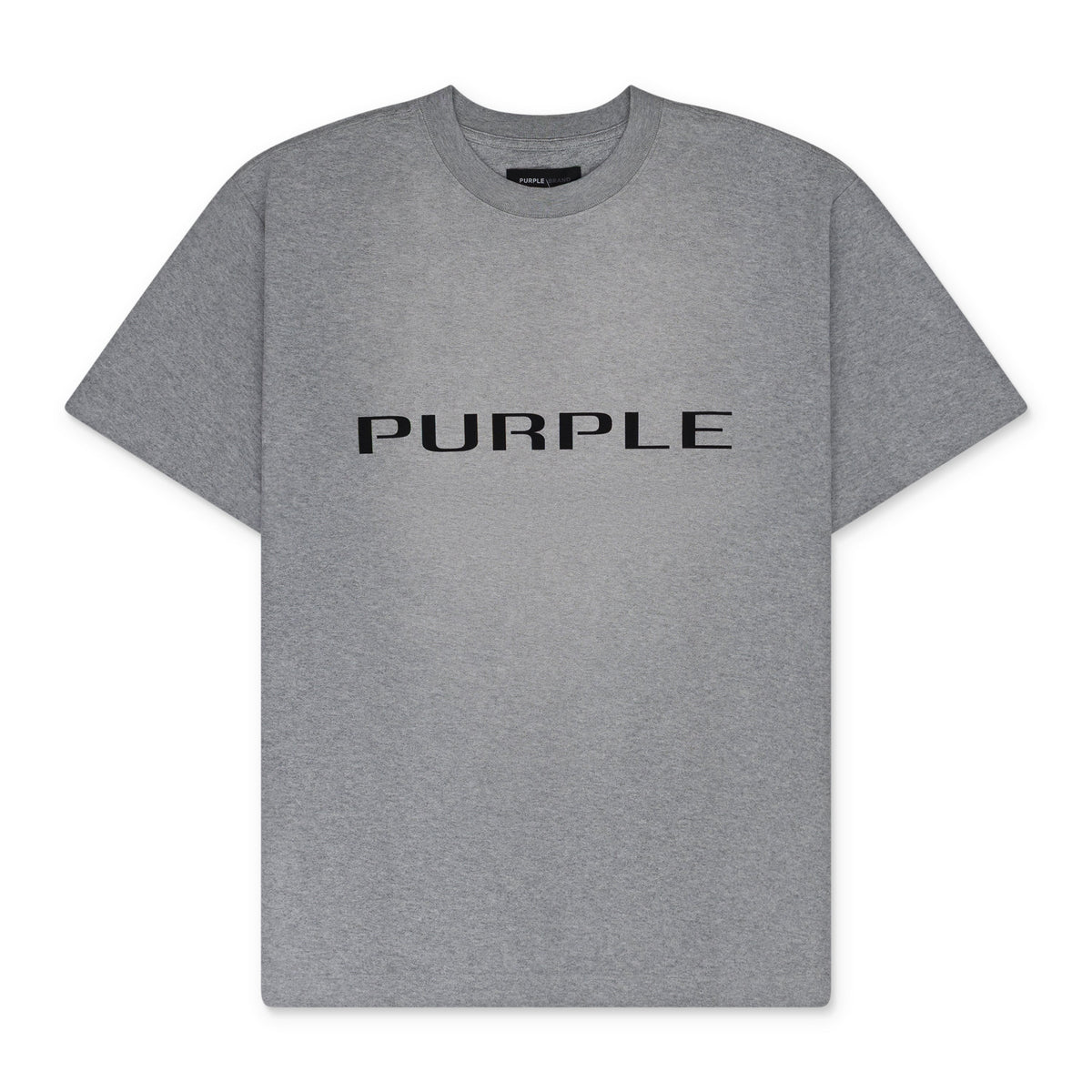 Heather Grey Textured Wordmark T-shirt