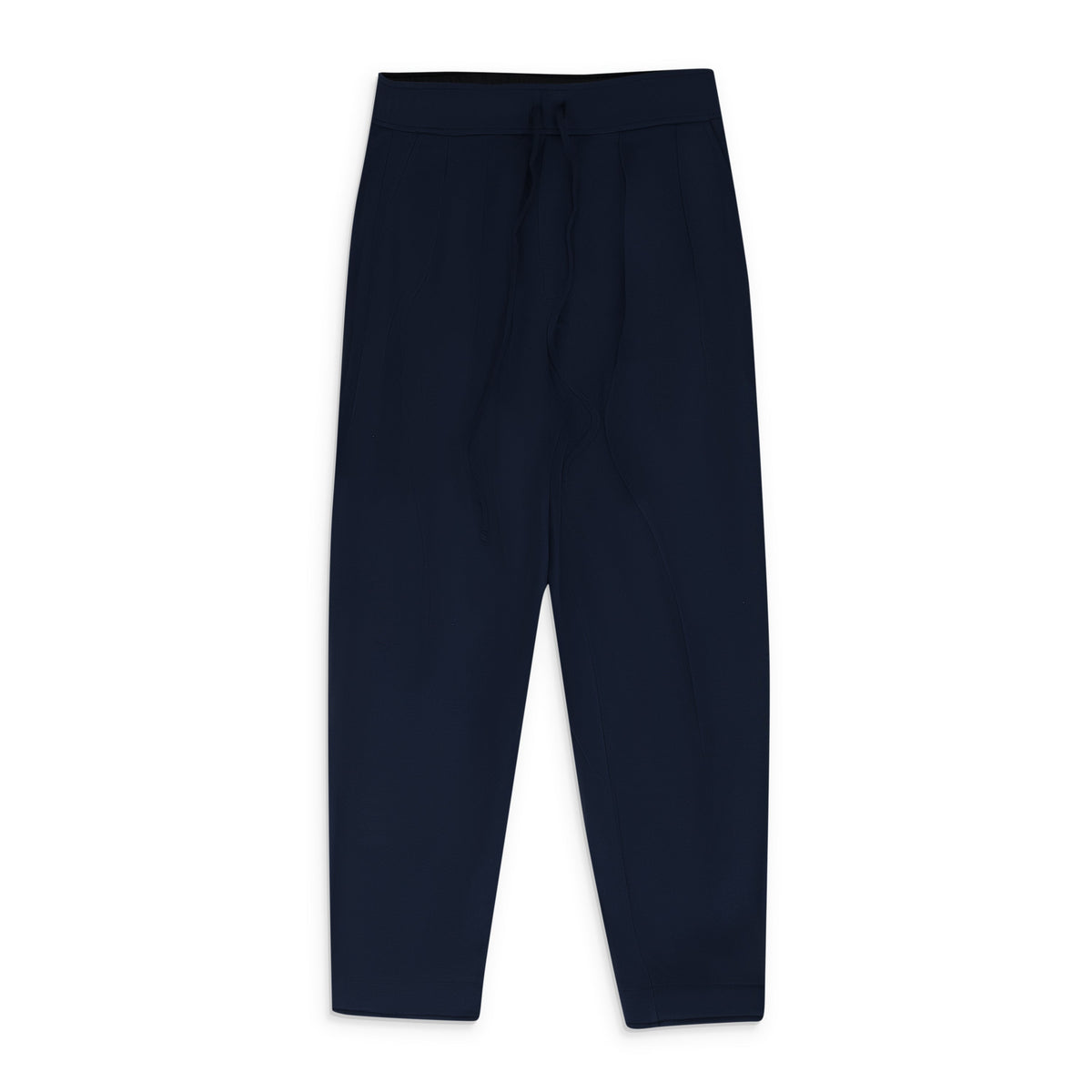 Navy Inverted Pleat Sweatpant