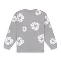 Grey Cotton Wreath Long Sleeve T-shirt