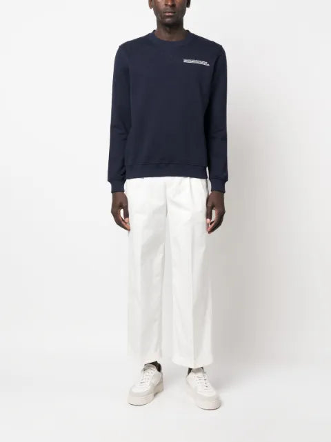 Ballantyne logo-print cotton jumper