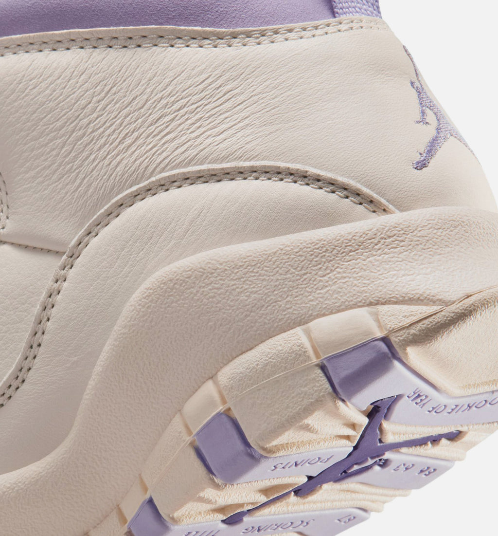 Air Jordan 10 Retro Hydrangeas Women's Lifestyle Shoe – Chalk/Hydrangeas/Wild Grape