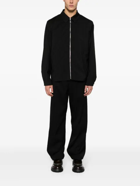 Prada zip-up wool blend shirt jacket