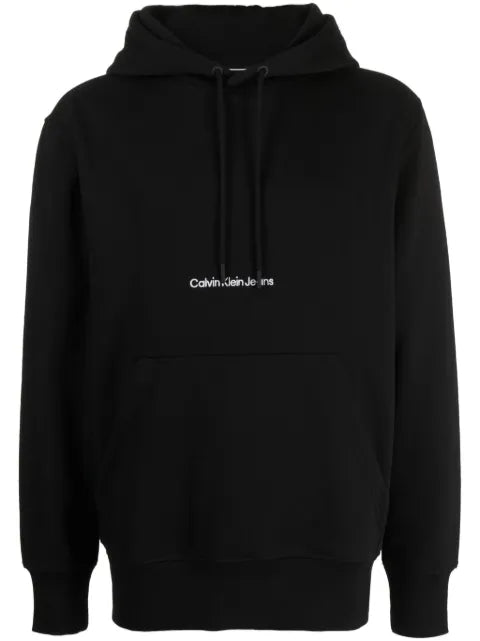Calvin Klein Jeans Institutional logo-embroidered hoodie