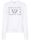 Sporty & Rich SRAC logo-print cotton sweatshirt