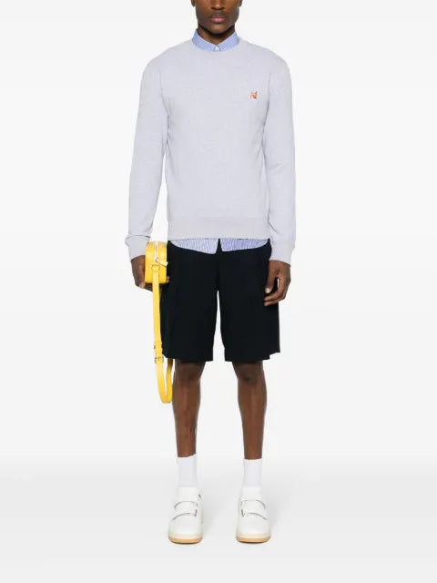 Maison Kitsuné logo-appliqué jersey sweatshirt