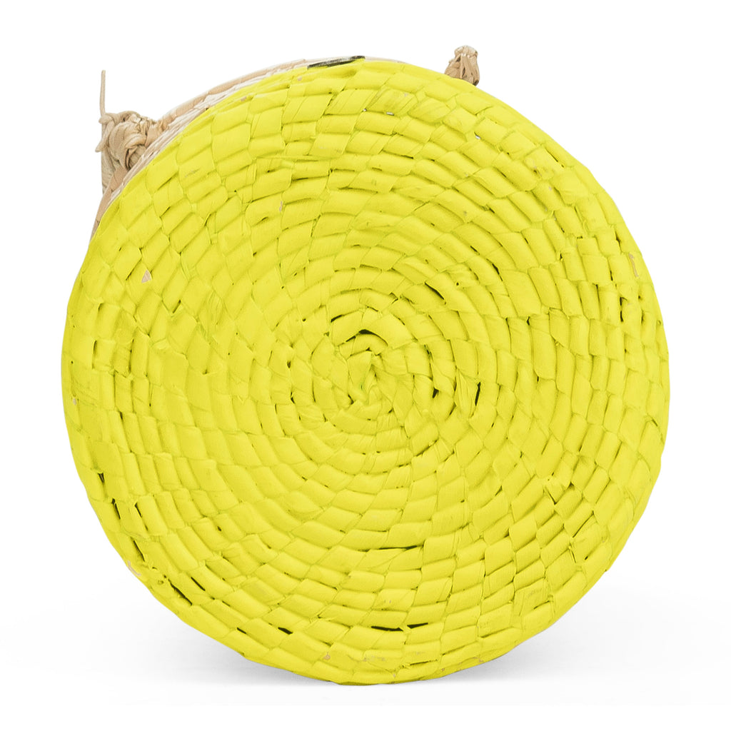 EXCLUSIVE NEON BUCKET YELLOW SHOULDER BAG