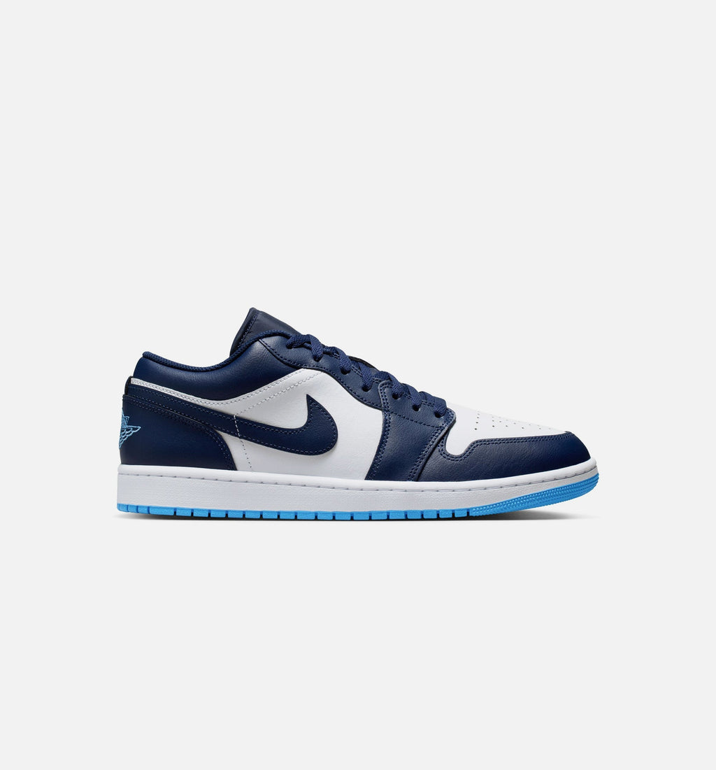Air Jordan 1 Low Men's Lifestyle Shoes - Midnight Navy/University Blue/White