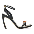 BLACK 95MM SWING SANDAL-MELODIE JEWELS HEELS