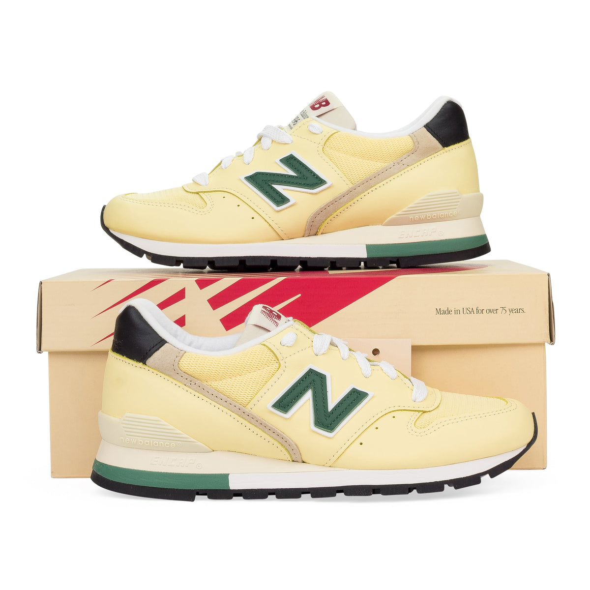 YELLOW NEW BALANCE MADE IN USA 996 SNEAKERS