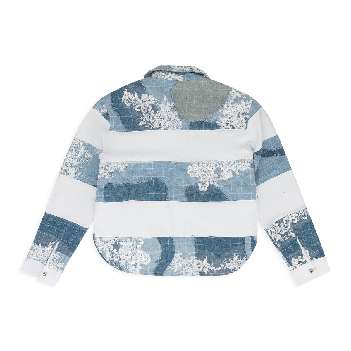 BLUE MERGED RUGBY BUTTON-DOWN SHIRT