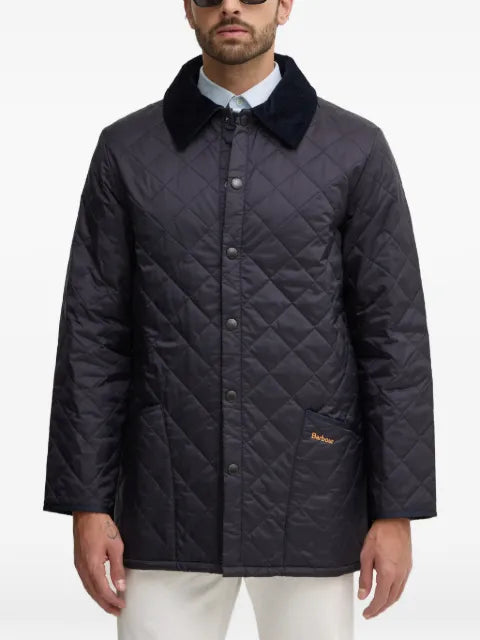 Barbour Liddesdale corduroy-collar quilted padded jacket