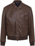 Ralph Lauren Purple Label zip-up leather jacket