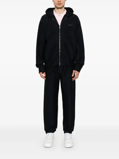 Givenchy zipped hoodie in monogram 72 jacquard