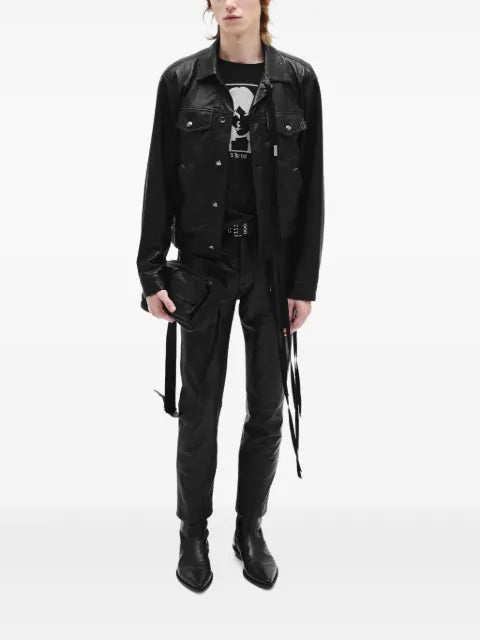 Ann Demeulemeester Raf leather jacket