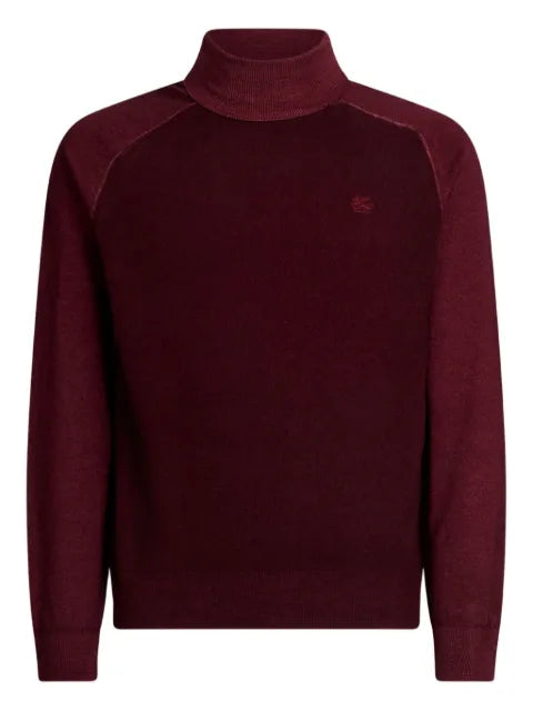 ETRO Pegaso logo turtleneck sweater