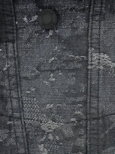 Purple Brand STADIUM "black" jacquard denim jacket