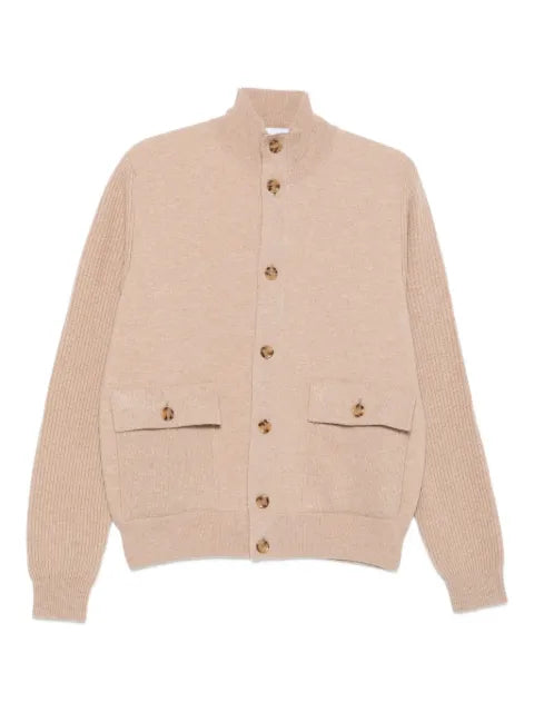 Lardini ribbed-cuff cardigan