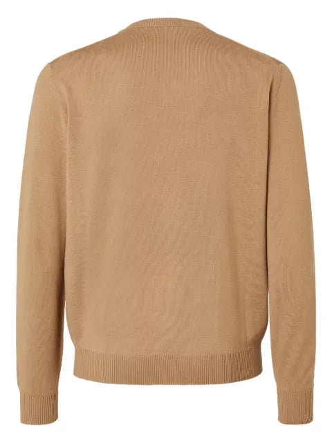FENDI embossed-logo wool sweater