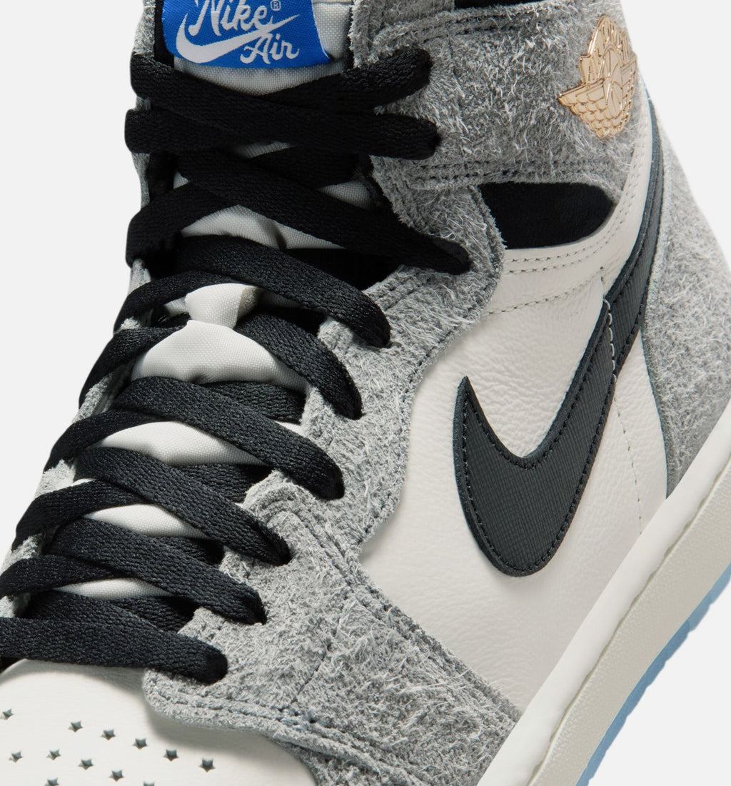 Air Jordan 1 Retro High OG Cool Grey Men's Sneakers - Cool Grey / Black / Sail / Royal Blue / White