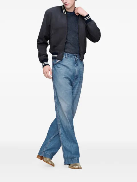 Maison Margiela denim varsity caban jacket
