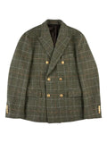 slowear x Incotex double-breasted prince wales blazer