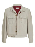 Brunello Cucinelli buttoned suede jacket