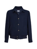 Brunello Cucinelli silk, linen and wool hopsack outerwear jacket
