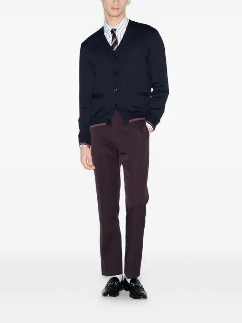 Gucci V-neck long-sleeved cardigan