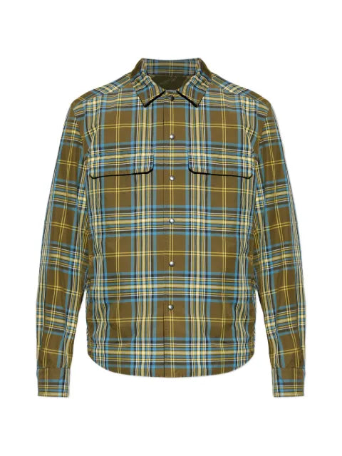Moncler monogram checked shirt jacket