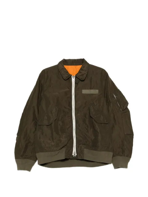 sacai bicolor-panel jacket