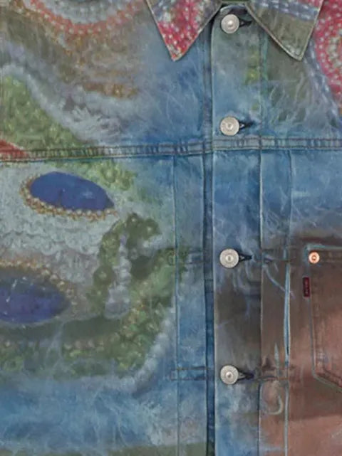 Denim Tears x Levi's Big Chief patterned denim jacket