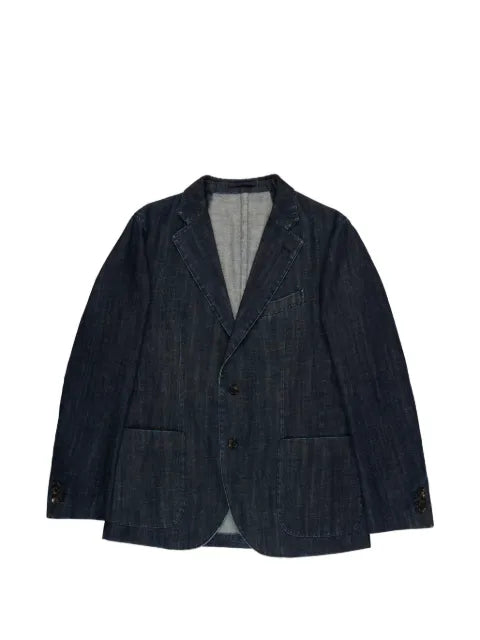 slowear denim slim blazer