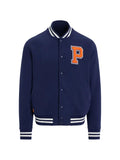 Polo Ralph Lauren logo-patch striped-trim bomber jacket