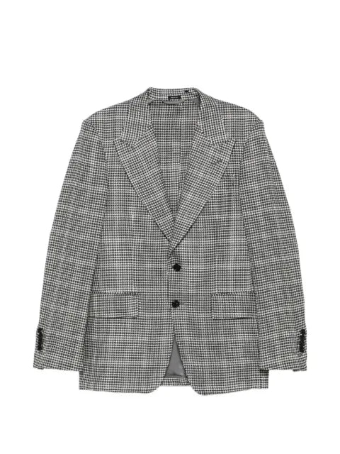 TOM FORD irregular Damier Shelton jacket